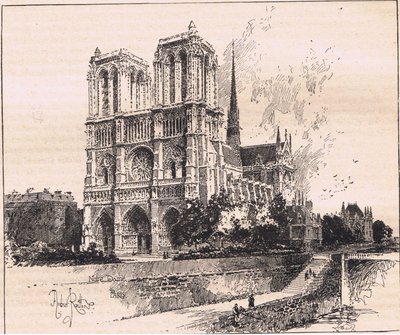 Notre Dame, Parijs door Herbert Railton